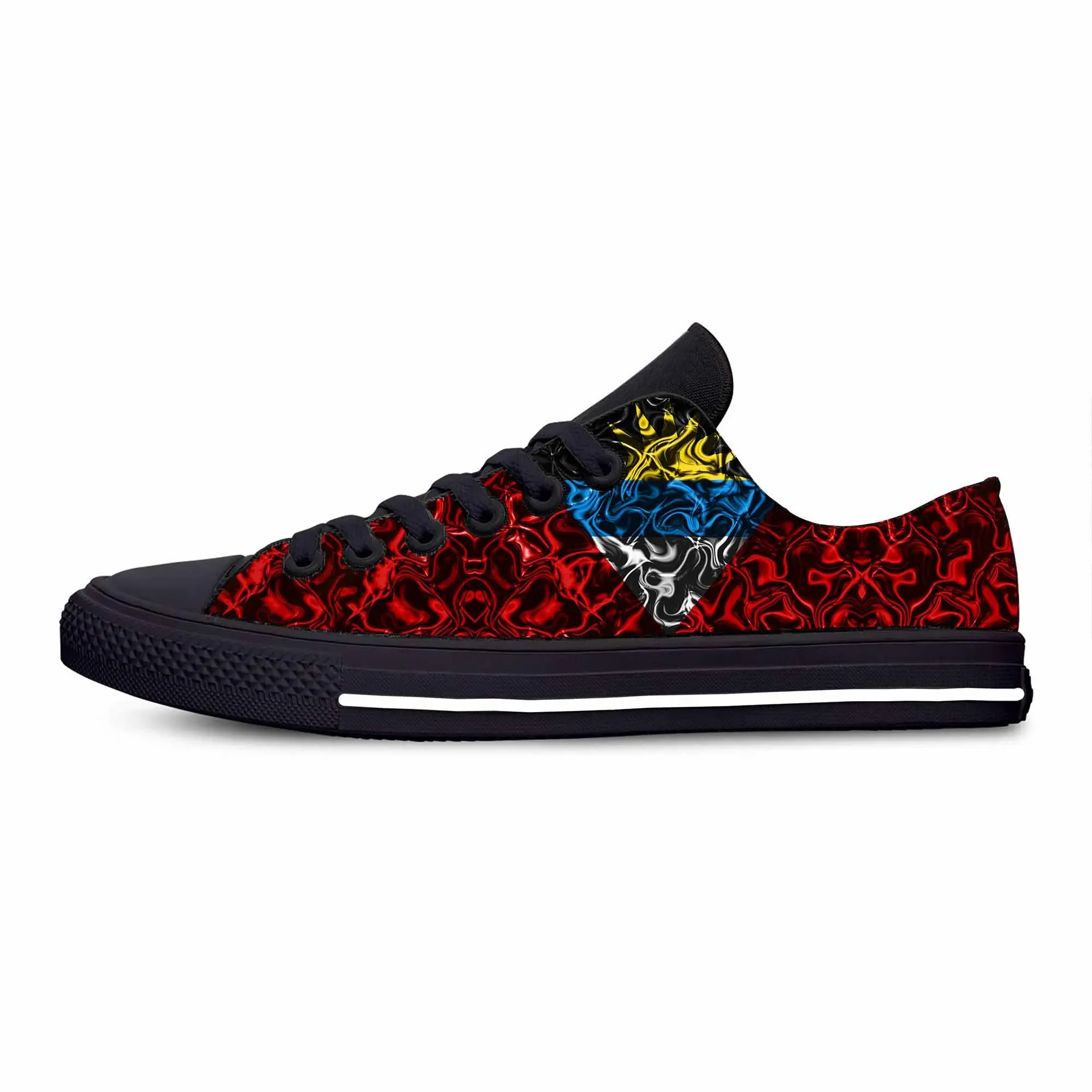 

Antigua and Barbuda Flag Patriotic Pride Fashion Casual Cloth Shoes Low Top Comfortable Breathable 3D Print Men Women Sneakers