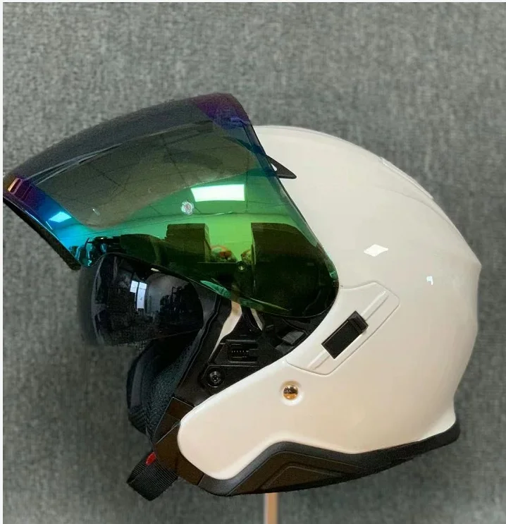Open Face Motorcycle helmet  shoei J-CRUISE glossy white helmet Riding Motocross Racing Motobike Helmet