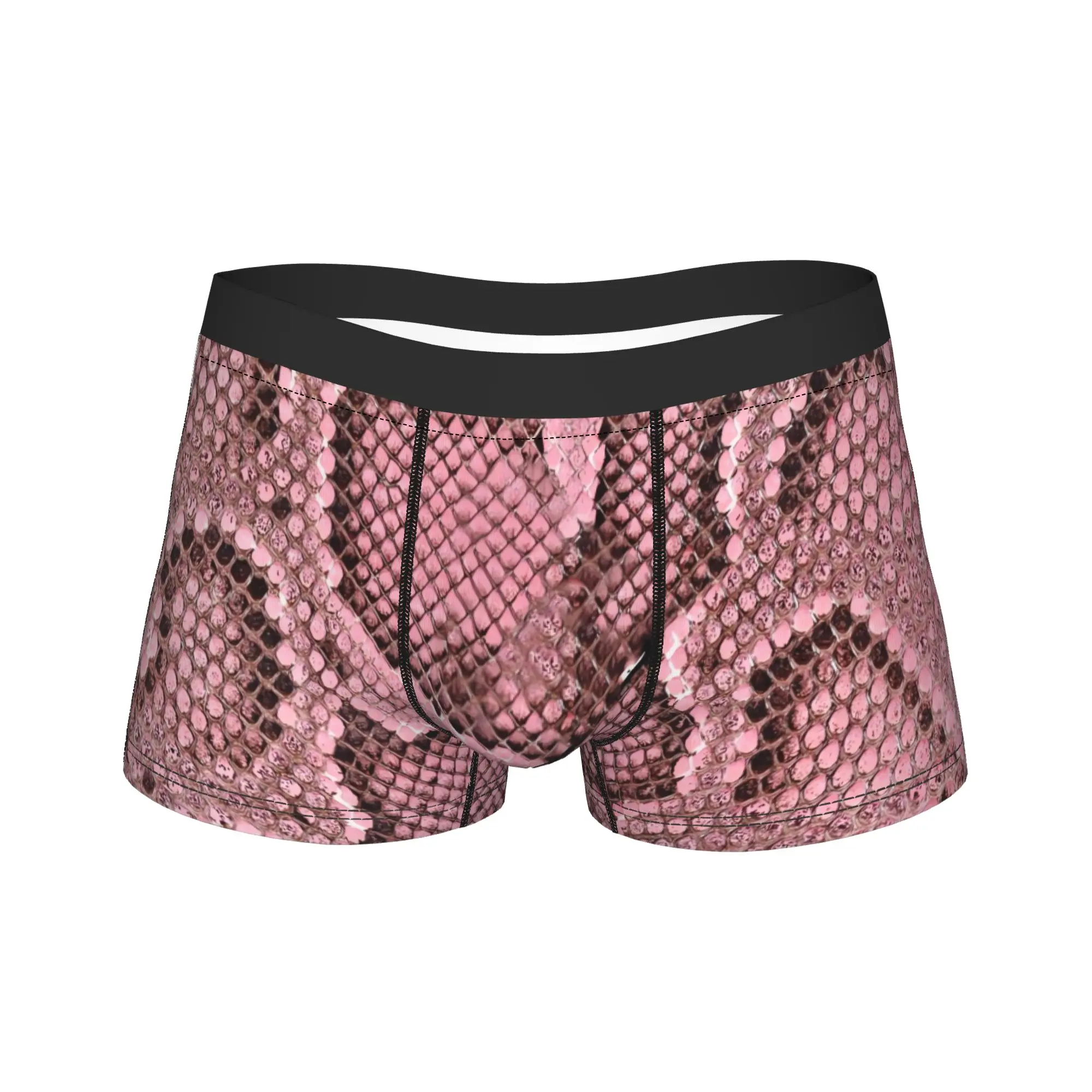 Pattern Snake Snake Print Underwear  Custom Boxershorts Trenky Men Panties Breathable Shorts Briefs Gift