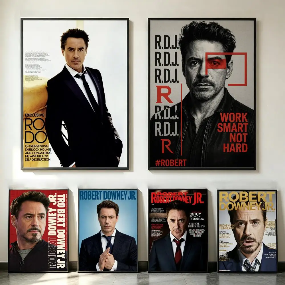 actor Robert Downey Jr. Poster Poster HD Trendy SelfAdhesive Wall Art Print For Living Room Bedroom Dorm Office Home Gift