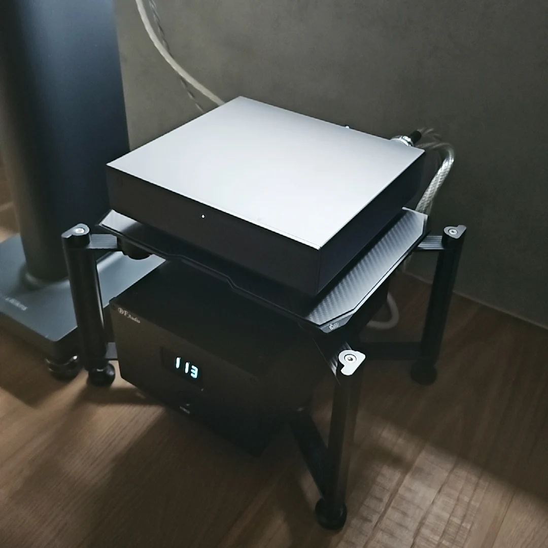 AudioBastion HiFi رف مكبر للصوت رفوف الصوت معدات خزانة الإطار الرف امتصاص الصدمات المعزل قدم المسامير دعم