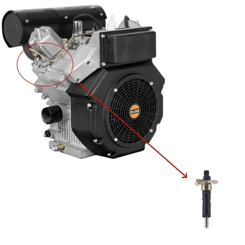 FUEL INJECTOR FIT  2-CYLINDER CYLINDER V-TYPE DIESEL ENGINE 2V92 2V95 2V98 GENERATOR 12KW 15KW 18KW FUEL INJECTOR