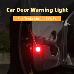 Car Door Warning Light for Tesla Model 3/Y/3+ Juniper 2025 Strong Flashing Light Warning LED Lamp Anti-collision Accessories