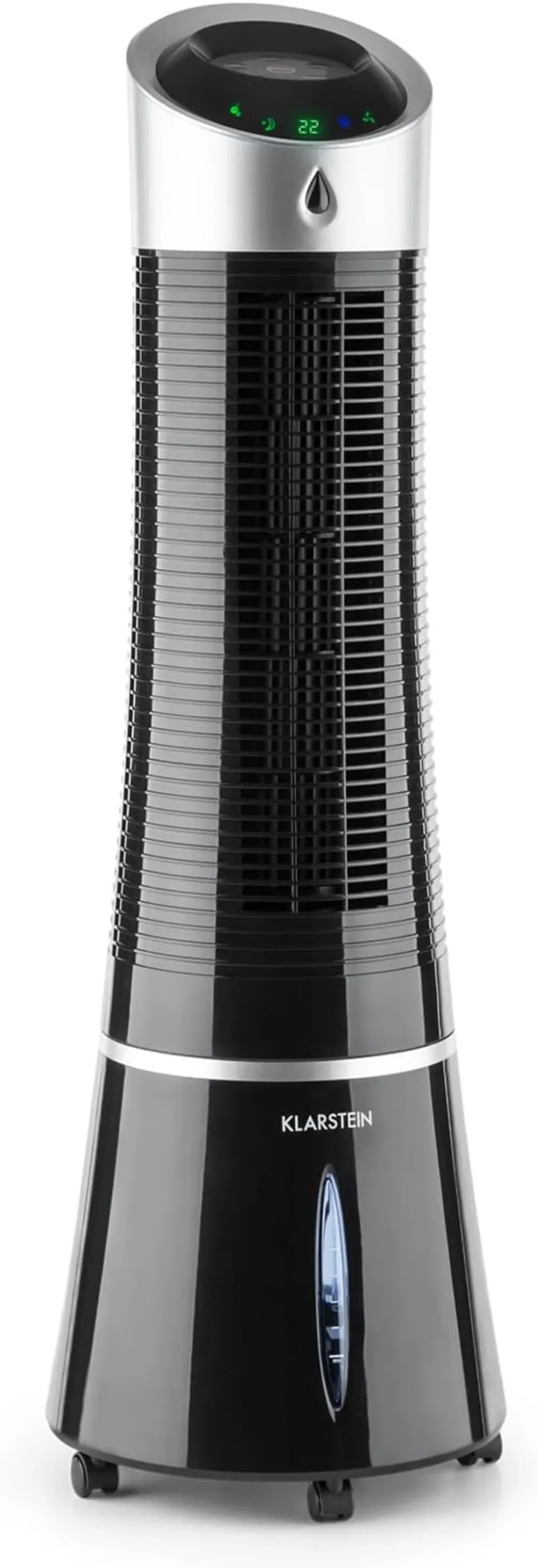 Klarstein Aire Acondicionado Portatil, Pinguino Enfriador Evaporativo 5 en 1 Casa con Humidificador, Ventilador, Ionizador y Mod