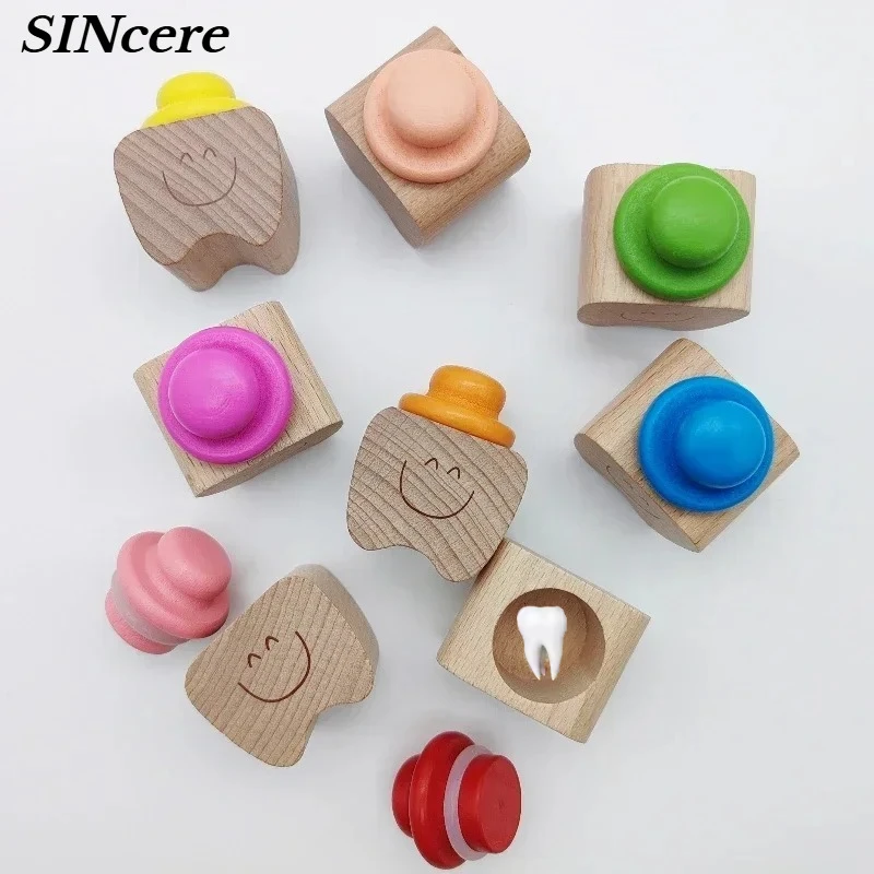 

Деревянная коробка для зубов, органайзер, детская коробка для зубов, сохраняющая хранение зубов, милая деревянная коробка для сбора, детские сувениры, подарки