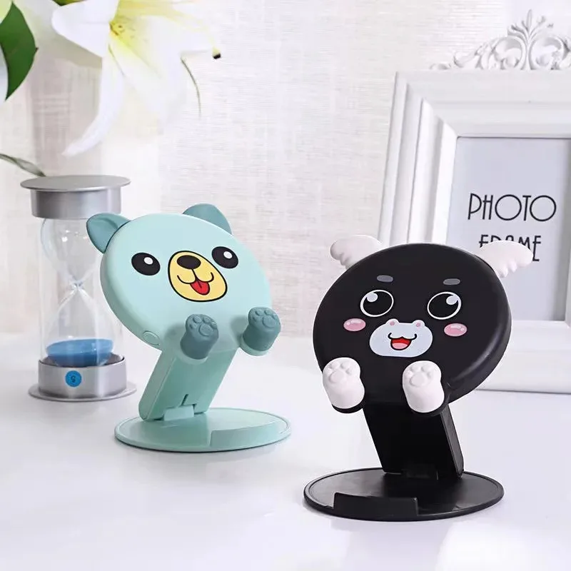 1PC New Cartoon Cute Phone Stand Folding Small Portable Multi Functional Adjustable Universal Tablet Stand Lazy God Tool