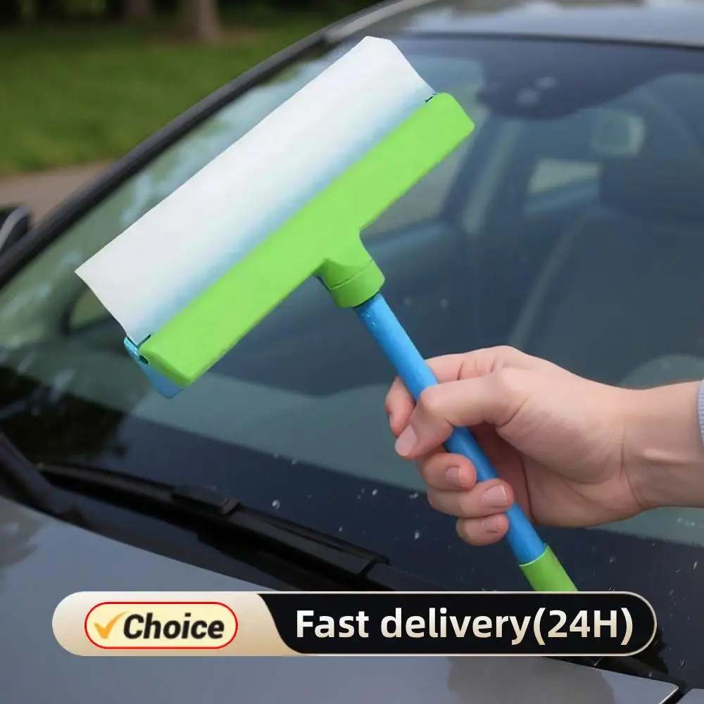 

Window Cleaning Kit T Bar Silicone Window Squeegee Kit Anti-Slip Multifunction Clean Scraper for Shower Glass Mirror Door Car