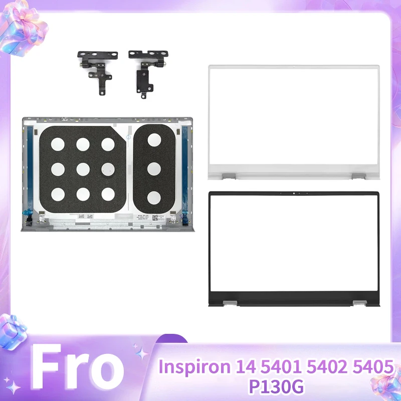

New Laptop replace cover For Inspiron 14 5401 5402 5405 P130G LCD Screen Back Cover Front Bezel Hinges