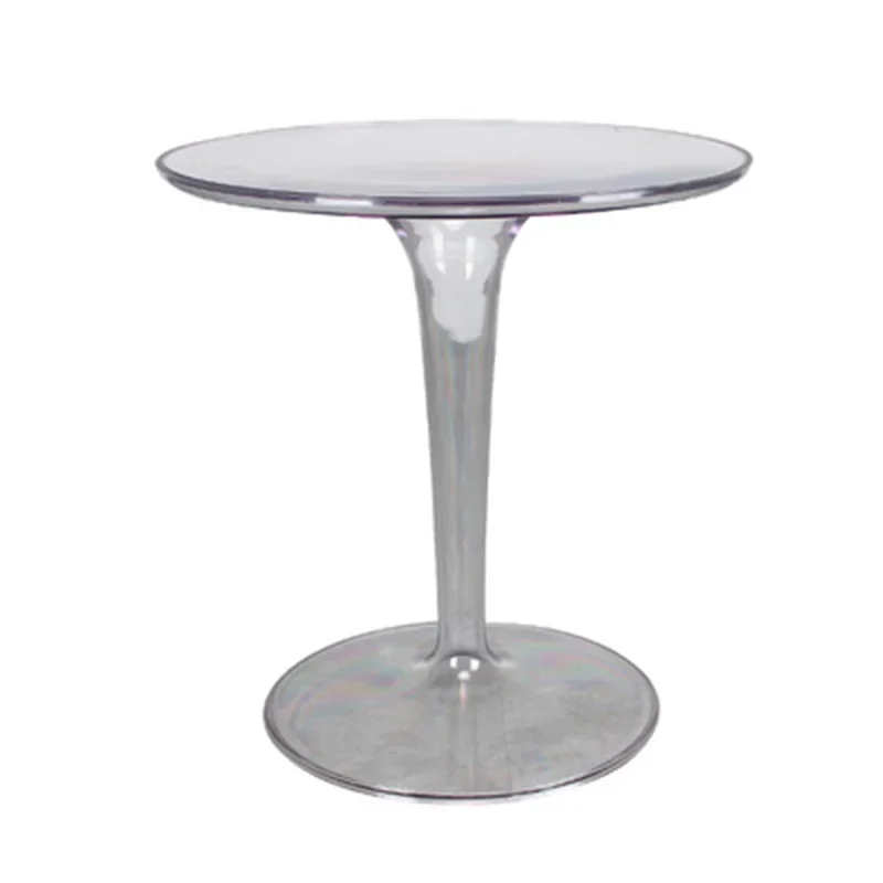 

Acrylic Side Creative Corner Modern Small Round Table Negotiation Coffee Table Transparent Small Coffee