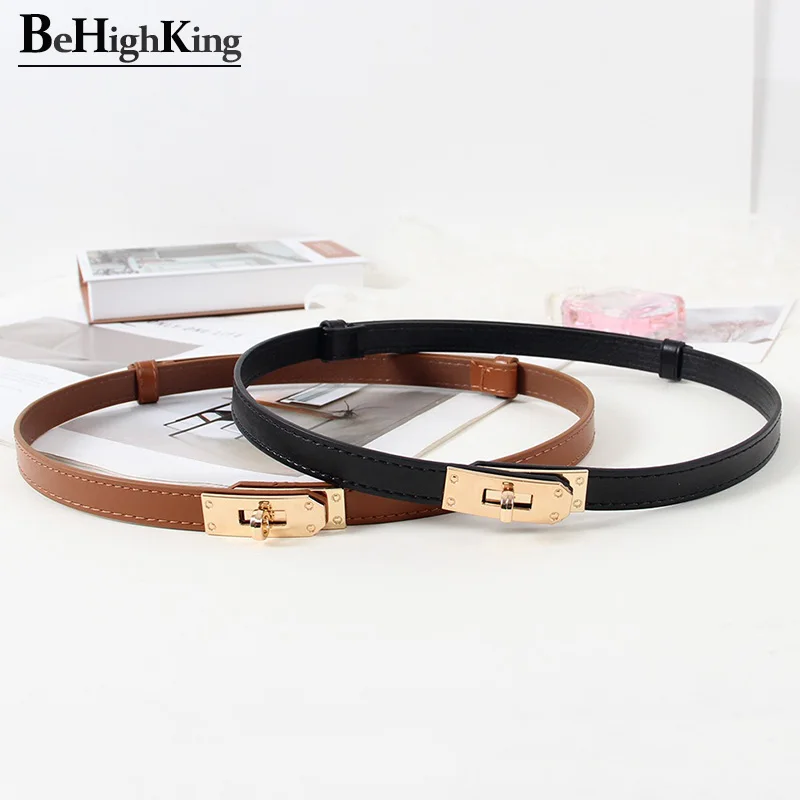 Fashion reliable Designer Belts For Women High Quality Luxury Brand Black Leather White Thin Corset Belt Brown Dress Waistband