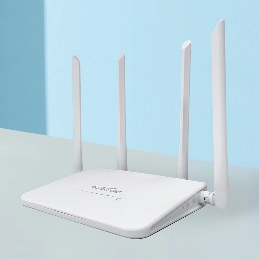 Wireless Modem 4G Router with 4 Antennas 150/50Mbps Wireless Router SIM Card Slot Type-C Charging Large Area WiFi Coverage