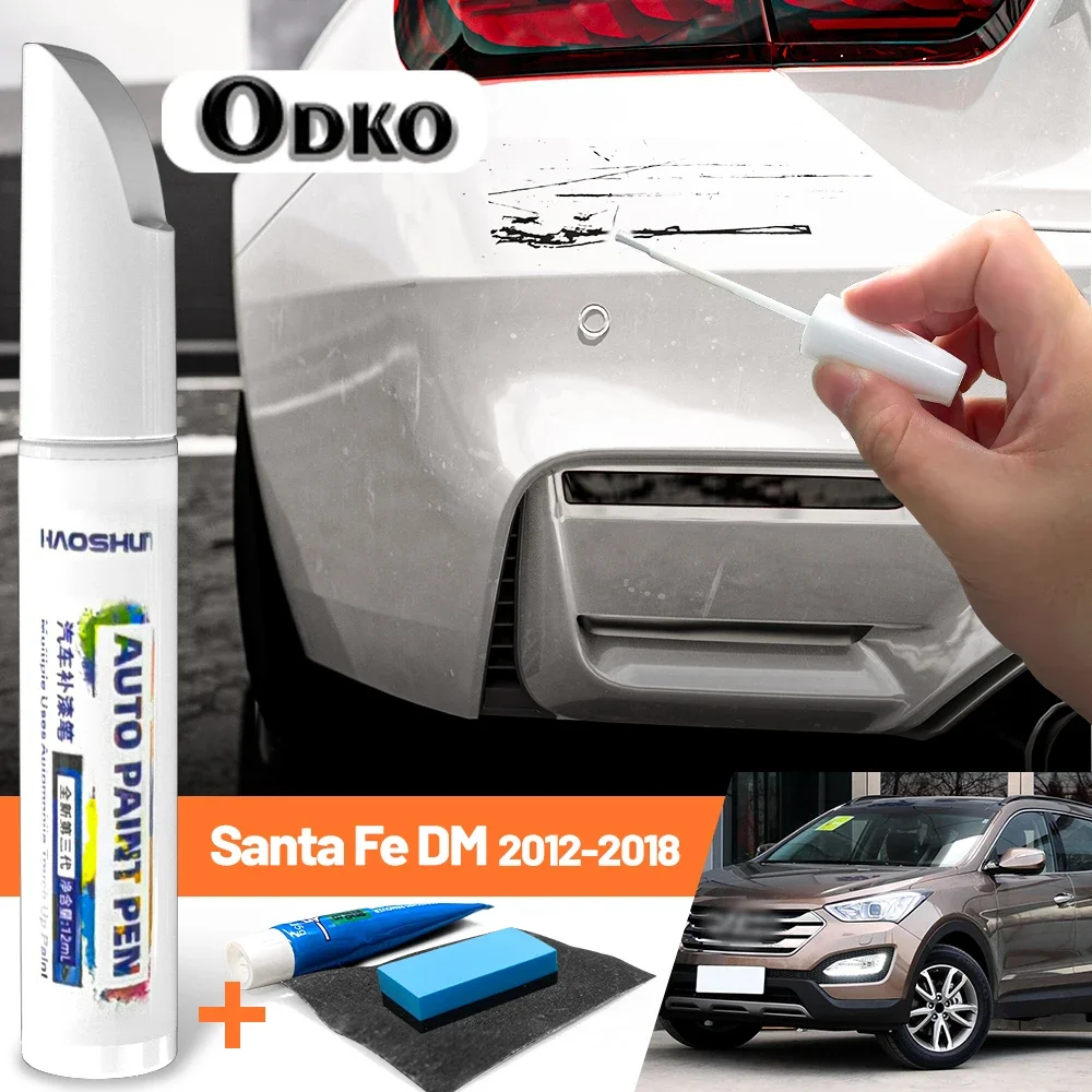 Car Paint Pen Paint Care Scratch Repair Wax Painting Scratch Remover For Hyundai Santa Fe MK3 DM 2012-2018 2013 2014 2015 2016