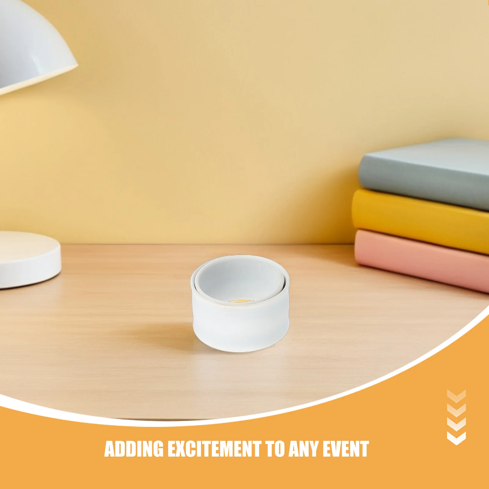 20Pcs Kids Silicone Slap Bracelets White Blank Wristbands for DIY Craft Painting School Party Christmas Halloween