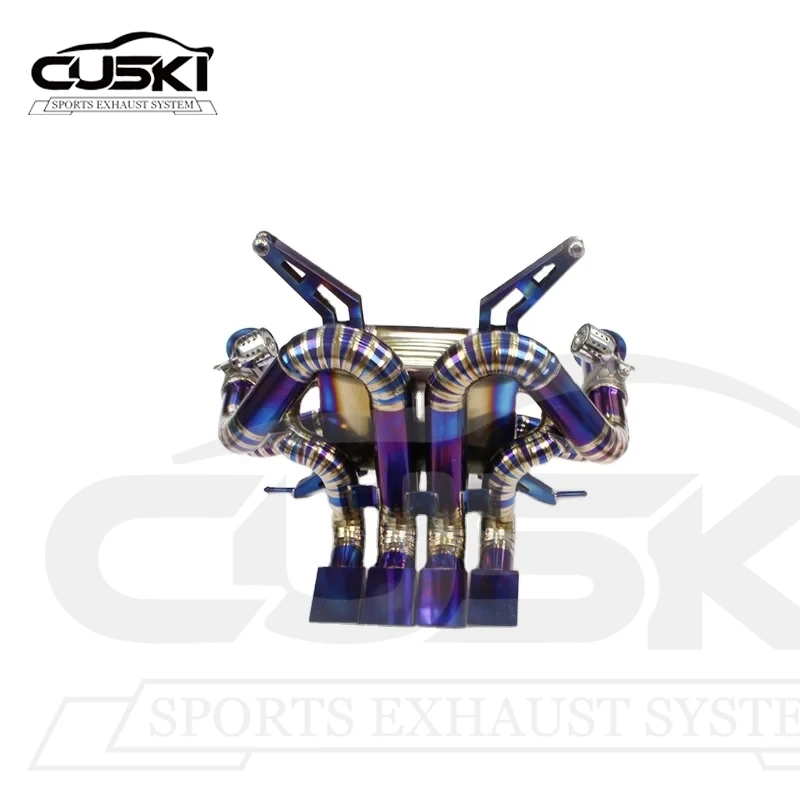 CUSKI Cat exhausted system for Lamborghini Aventador 6.5 LP700-4 lp700 2011-2016 Titanium alloy Exhaust Muffler