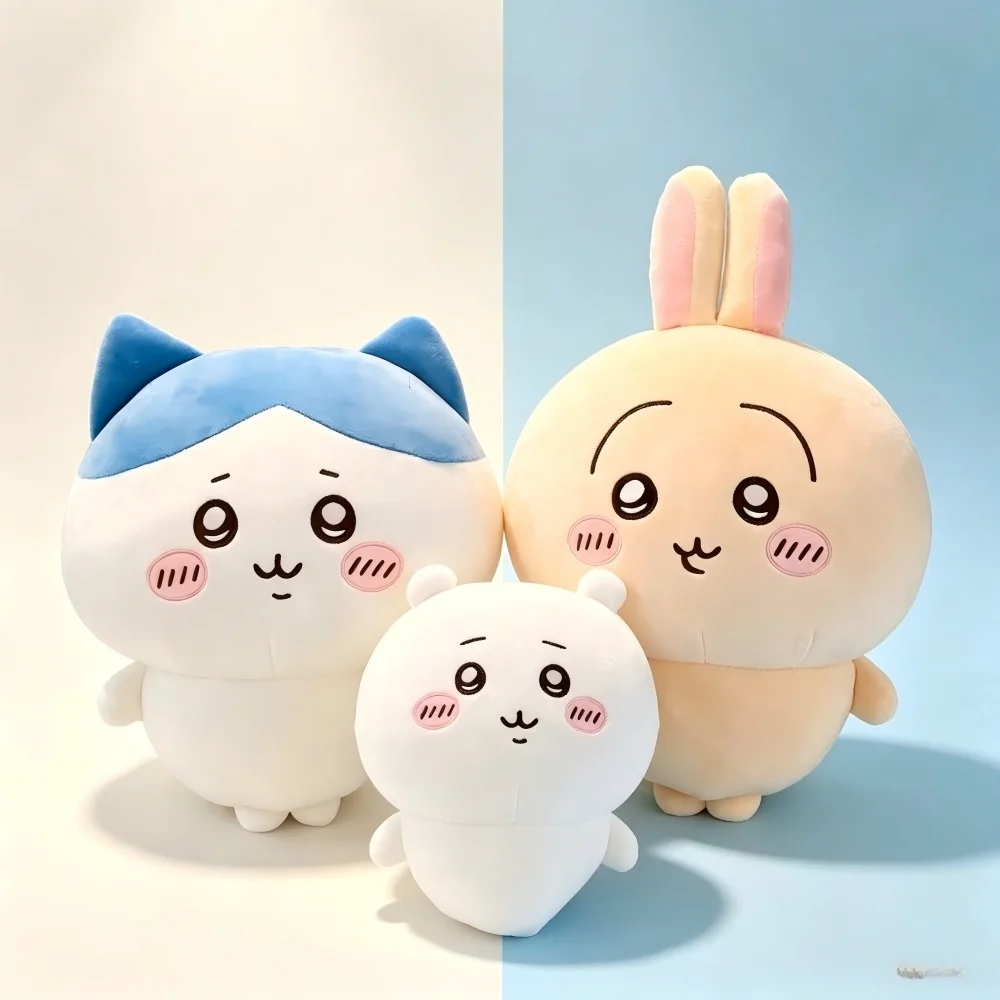 Usagi Plush and Keychain Toy Chiikawa Kawaii Stuffed Animal Pillow Cushion Gift for Fans Super Cute Soft Doll