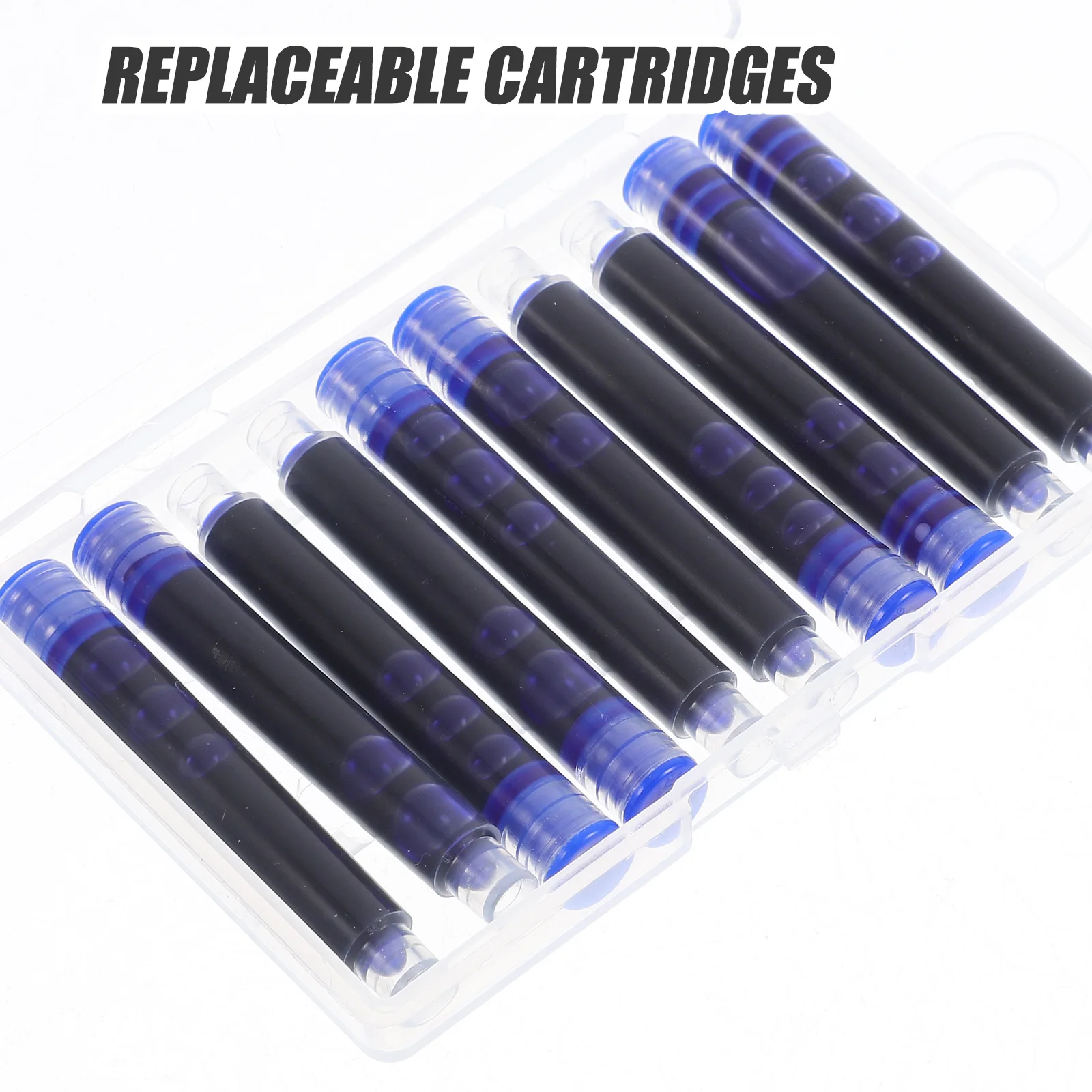 1Set Fountain Pen Ink Cartridges Smooth Writing Quick-Drying Refillable Ink Refills Ideal for Handwriting Practice and School