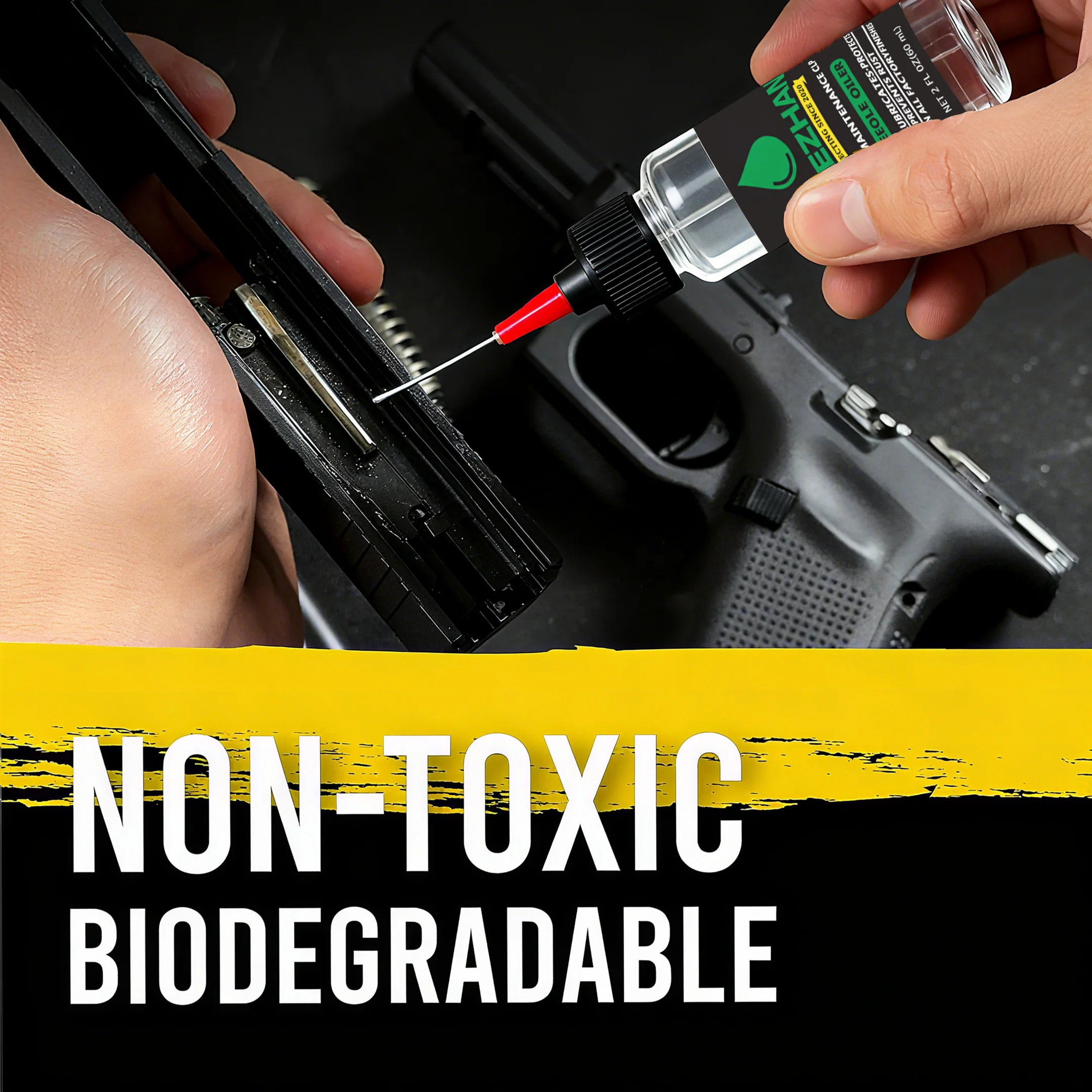Gun Maintenance Oil with CLP Formula, Lubricates Prevents Rust & Protects, Needle Oiler Bottle for Airsoft and Metal Parts