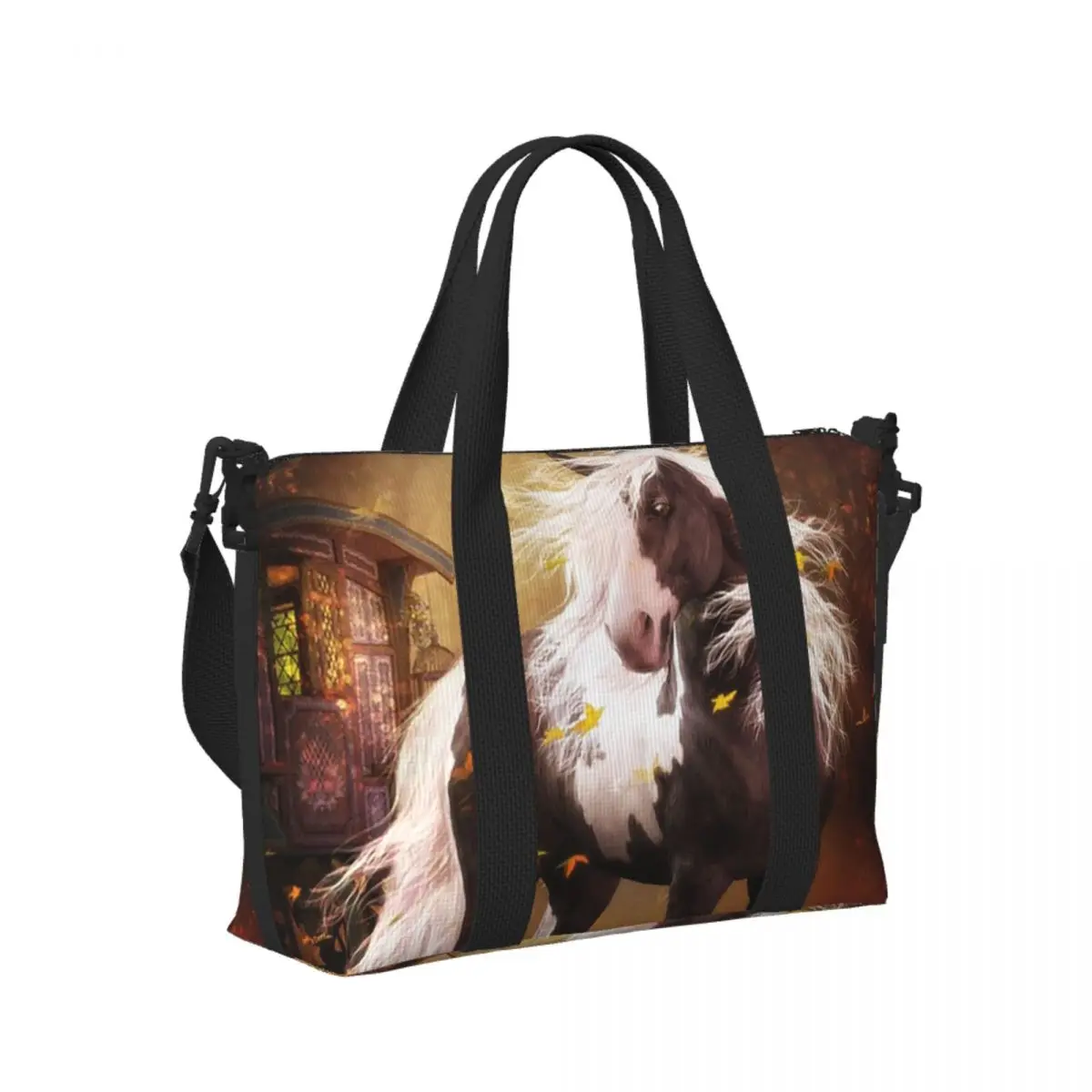 

Коричневая лошадь, герд, бег, галлопыт, любители животных, юмор, пляжная дорожная сумка, сумки-тоут, женская дорожная сумка для покупок