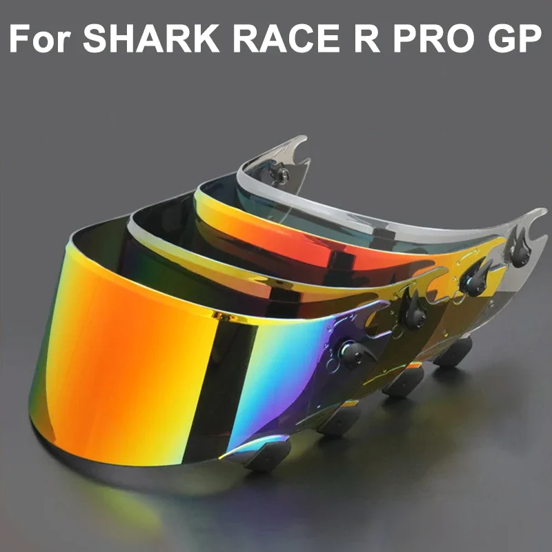 Kask motocyklowy Visor Anti-UV PC Visor Lens Race R Pro GP Model Smoke Dark Zamienny wizjer do Shark Race-R Pro GP