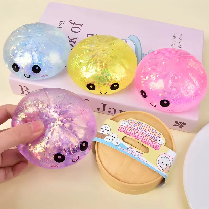 1/3Pcs Stress Relieving Expression Baozi Creative Food Toy Baozi Cute Pinch Release Slow Rebound Soft and Comfortable Toy