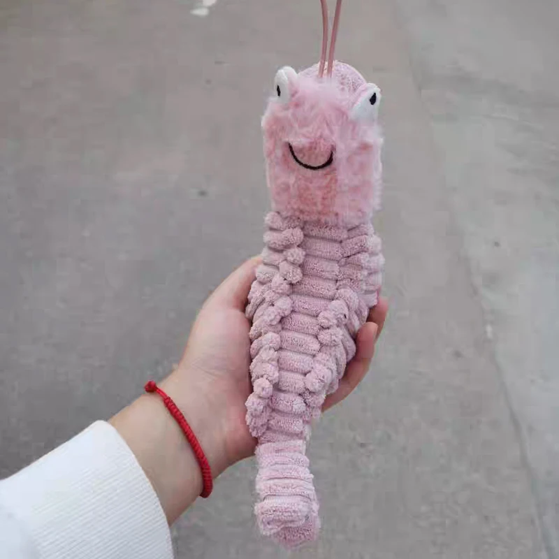Juguetes de Peluche Kawaii de Sheldon Shrimp, Muñecos de Peluche de Larry Shrimp, Animales de Peluche Suaves para Niños, Decoración para el Hogar, Regalos de Cumpleaños
