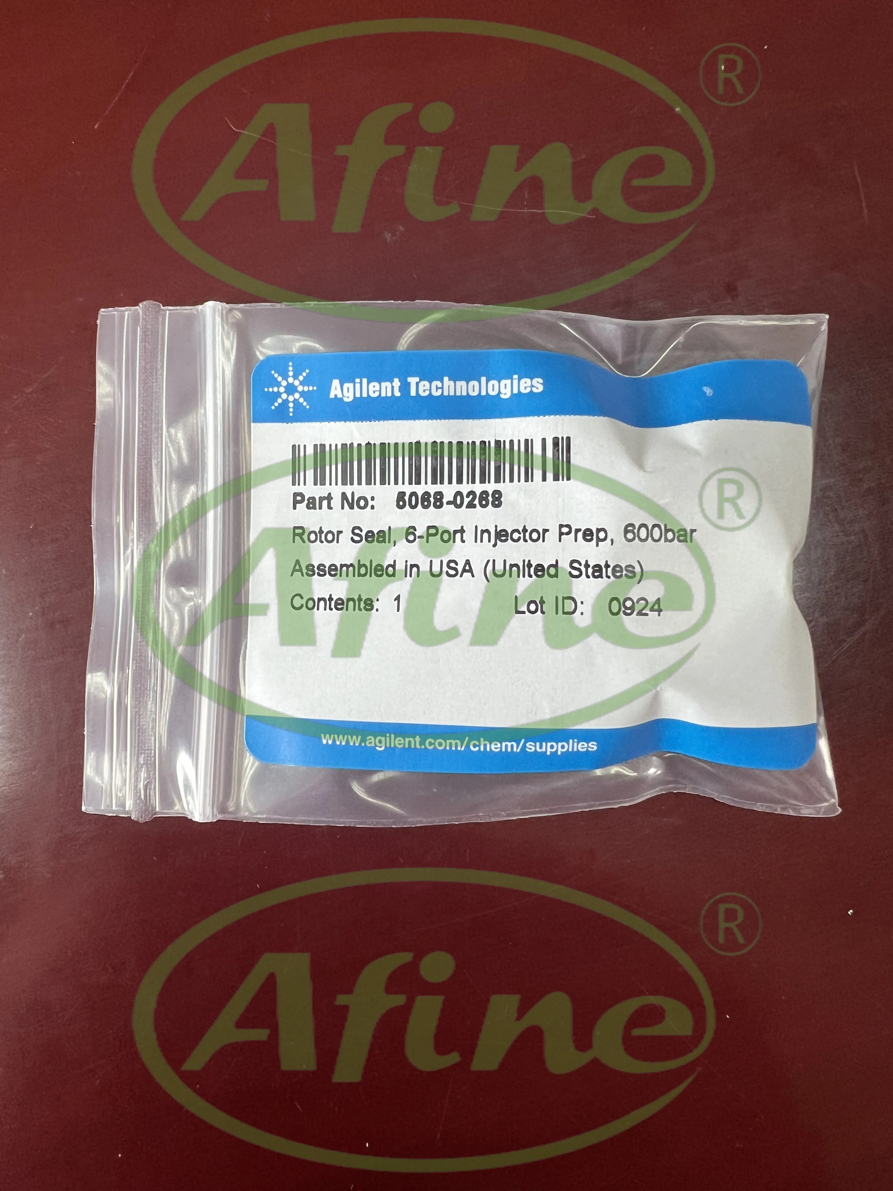 AFINE Agilent 5068-0268 Rotor Seal for 6 Port Injection Valve, G7157A Preparative Autosampler