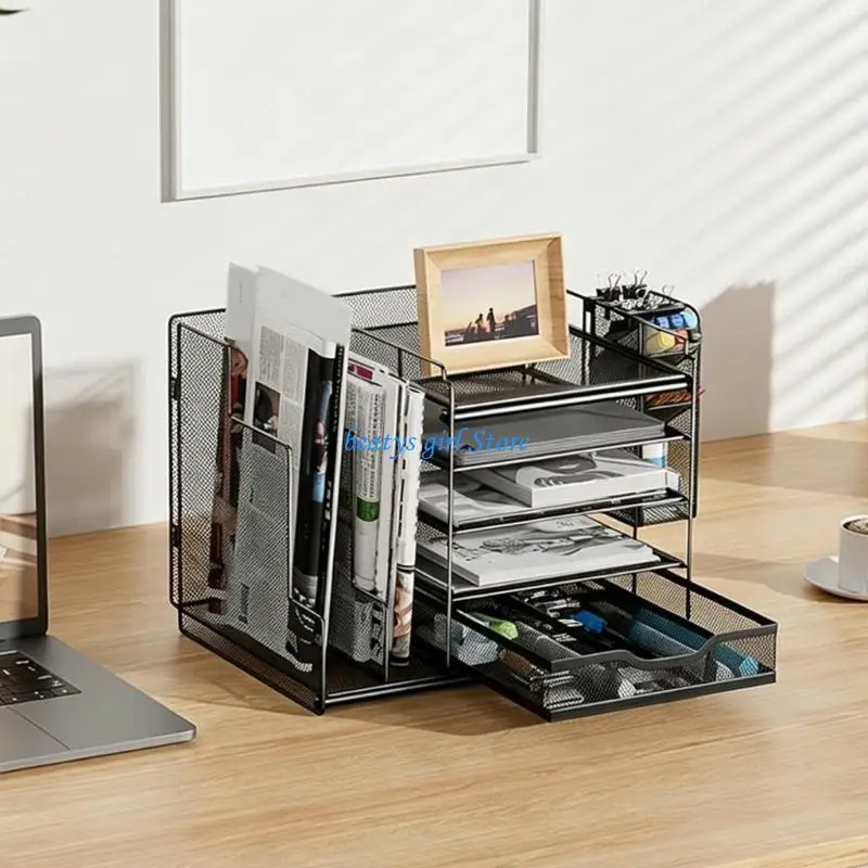 C7AB Multiple Tiers Desk Organizers File Holders Office Filing Storage for Offices