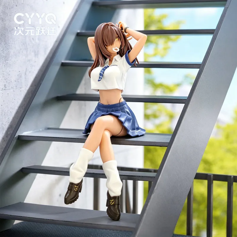15 cm Naga Game Girl Figur, Schulstil-Preisfigur, Desktop- & Gehäuse-Dekoration, Ramen-Press-Dekor