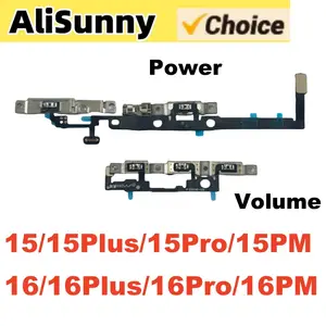 Bilashmart 1 Power Volume Flex Cable iPhone 16 Plus 15 Pro Max Ribbon Tape Side Button Distance Ambient Fix Parts