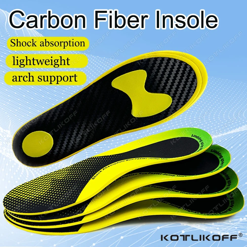 

Carbon Fiber Full-Length Insole Orthopedic Strong Arch Support Shoe Insoles Cushioning Pad Running Sport Shoe Insert Cushion Pad