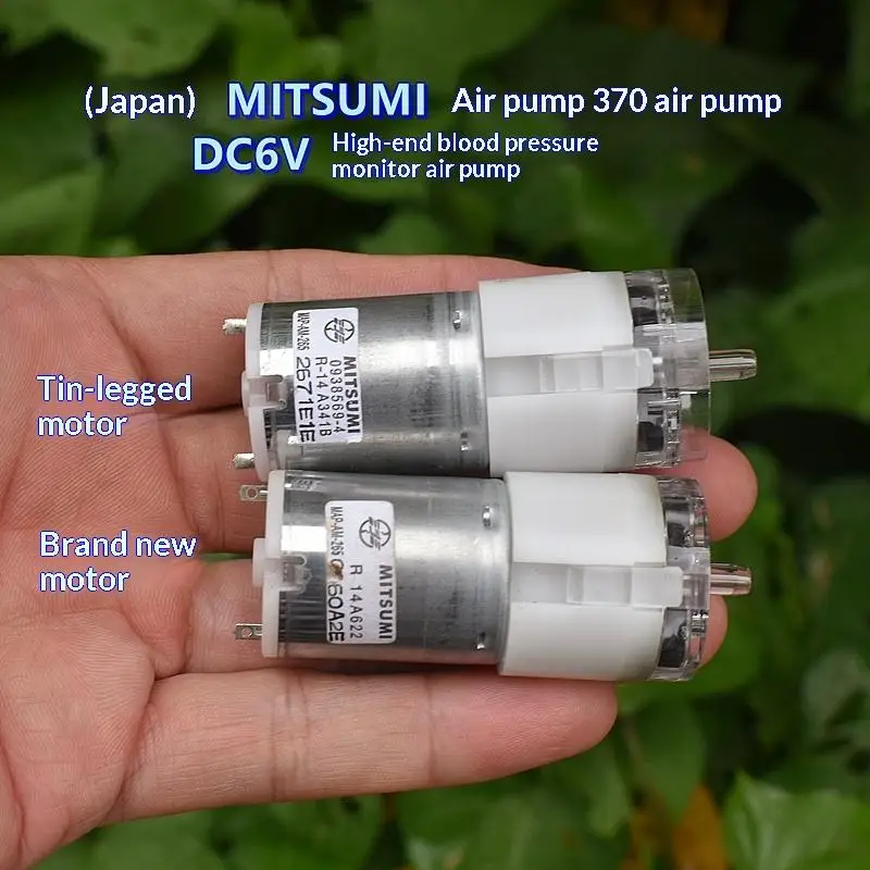 1Pcs Mute Mini 370 Motor Air Pump Large Flow Abundant Energy DC 3.7V 5V 6V Sphygmomanometer Booster Pump