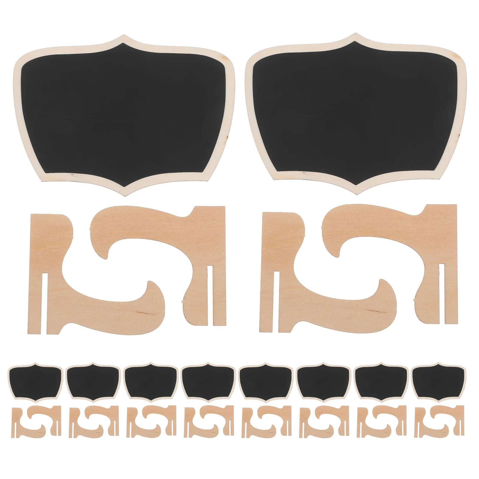 

10pcs Wooden Chalkboard Mini Signs Erasable Food Labels Party Buffet Wedding Table Numbers Tags Small