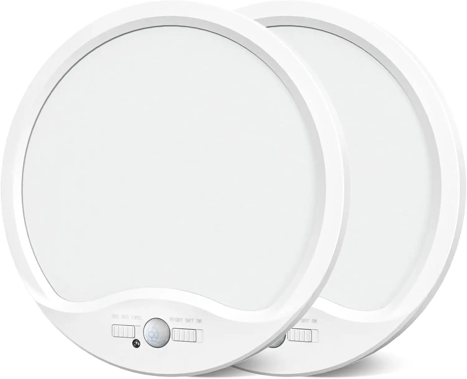 

2pc/1pc Rechargeable Ceiling LED Light with Remote, 3 Light Modes & Dimmable, Motion Sensor Lamp or Pantry Closet Shower Hallway