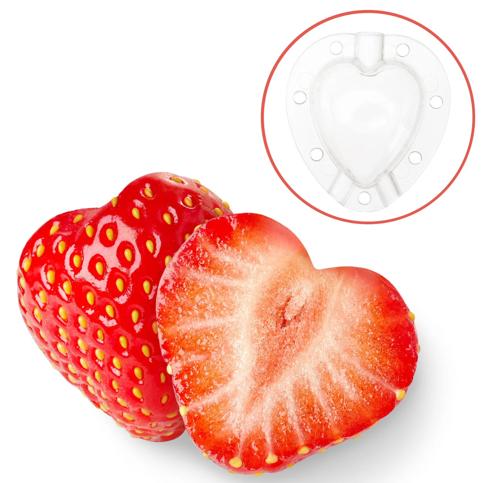 

5pcs Heart Shaped Watermelon Growth Mold Strawberry Shaping Cherry Mould Transparent Durable Vegetable Growing Molds Gardening