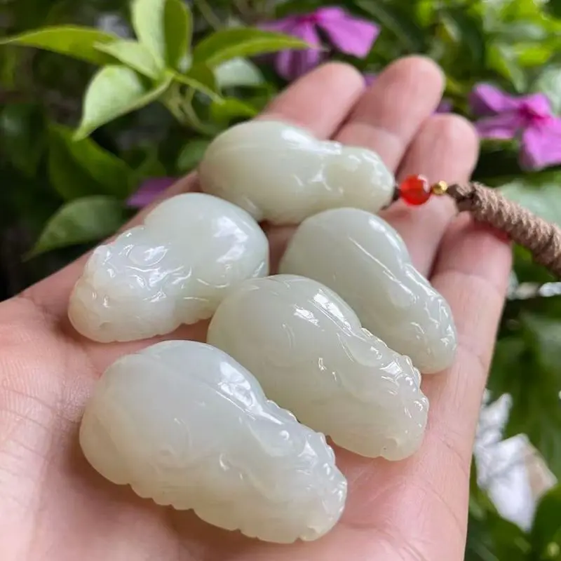 Hetian White Jade Pixiu Pendant Both Men And Women