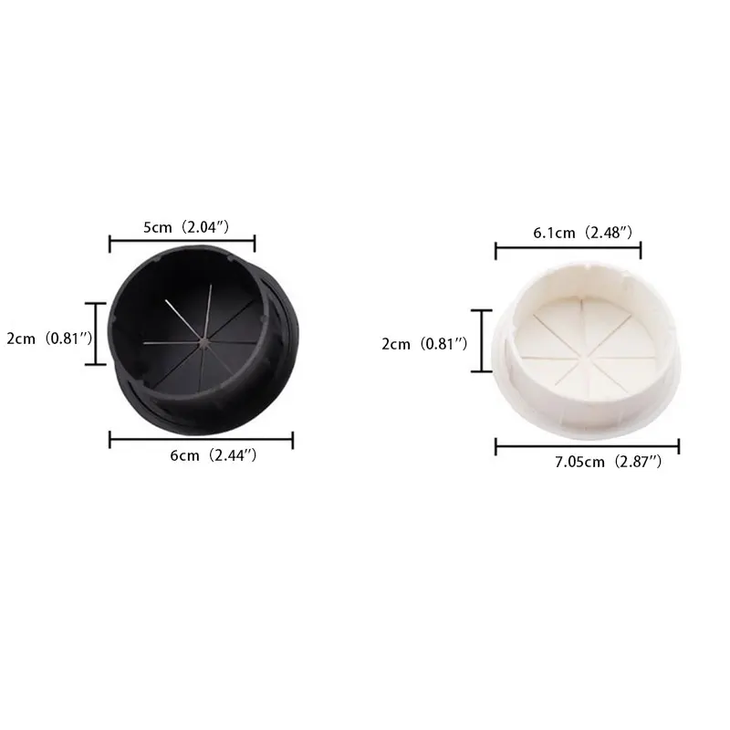 1 pz flessibile Silicone foro per cavo copertura scrivania passacavo passacavi in gomma 50MM/60MM