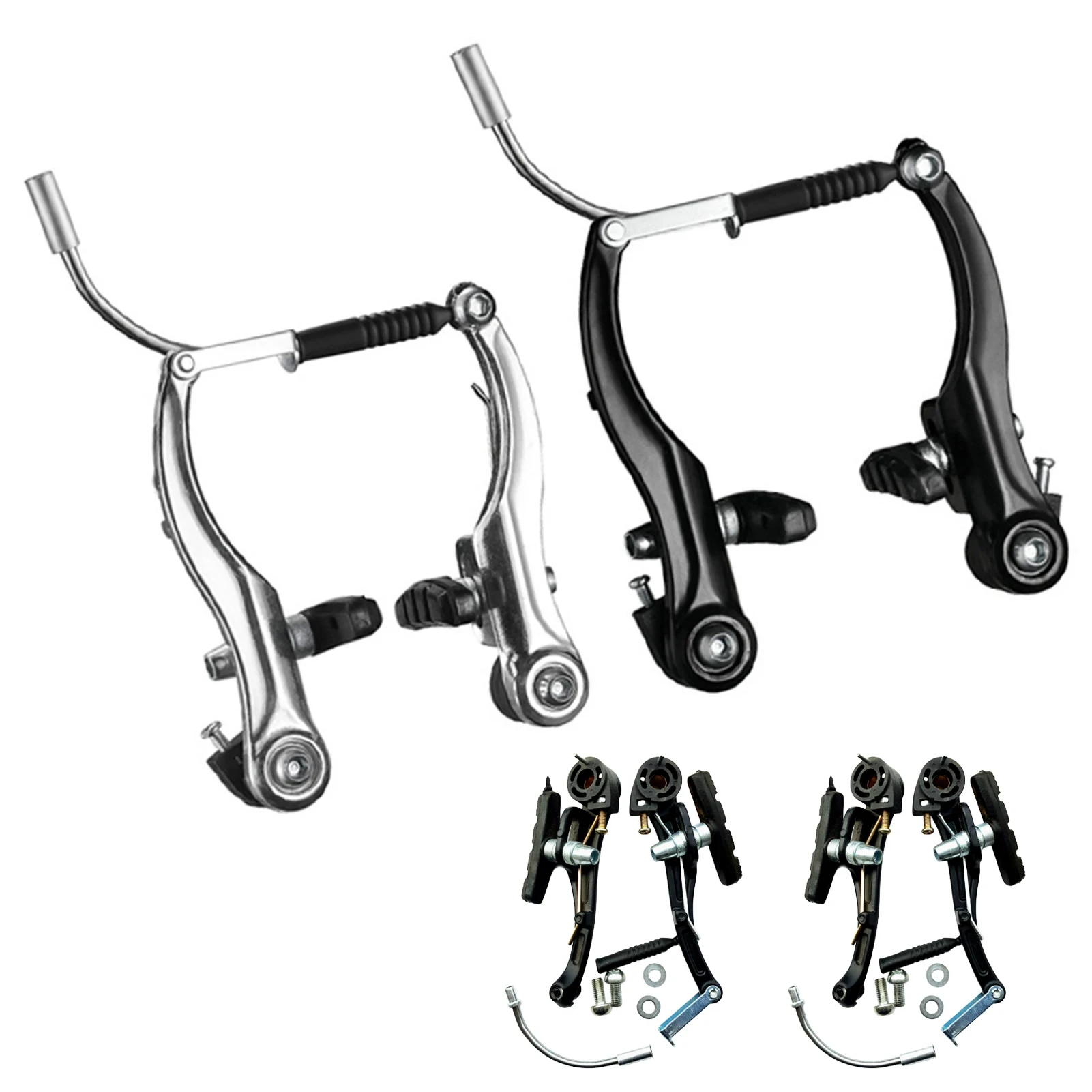 Aluminiumlegierung Fahrrad V-Modell Bremse Links Rechts Innen- und Außenbremszüge für die Meisten Fahrräder Rennräder – Detail 3