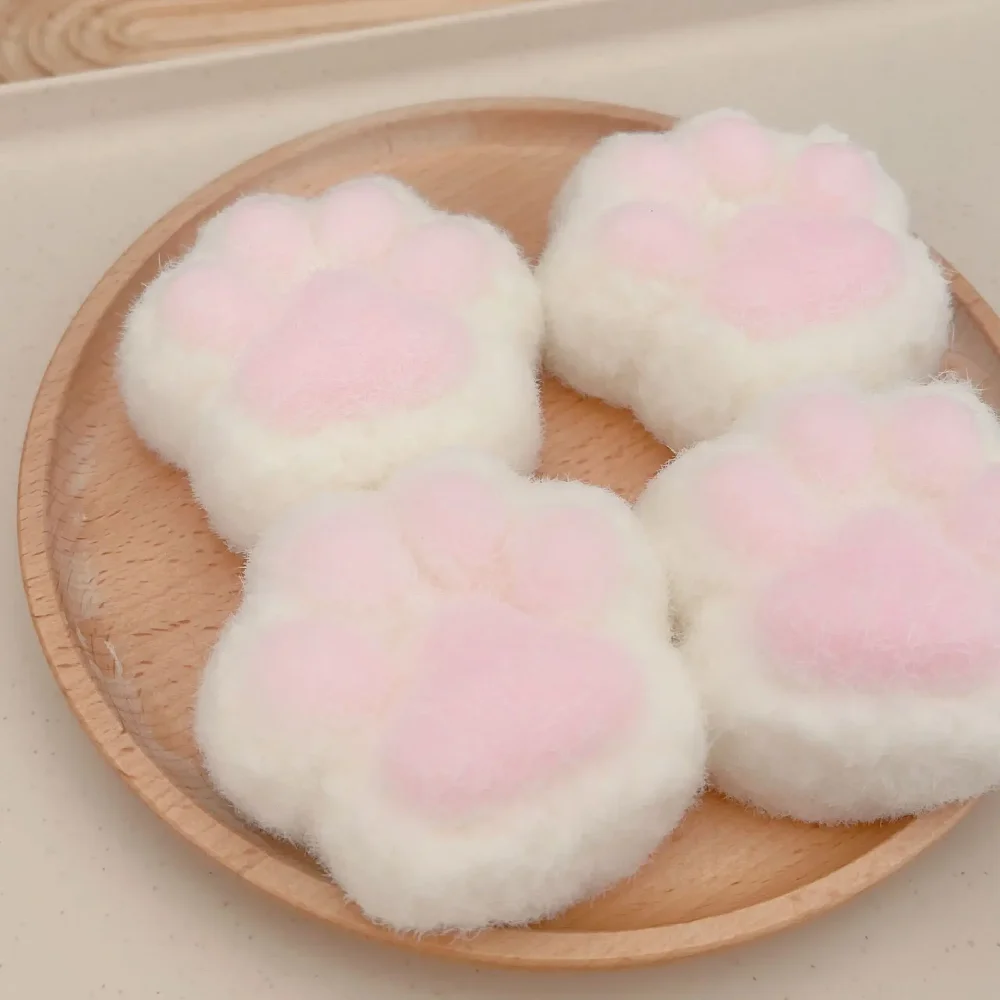 Mochi Taba Squishy NEW Fidget Toy Kawaii Plush Cat Paw Silicone Small Cute Pink Cat Foot Pinching Pinching and Decompressing Toy