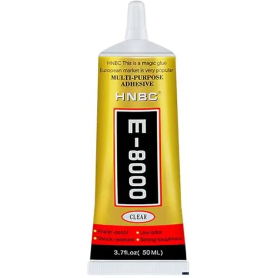 E8000 Jewelry Rhinestones Glue, High Performance Liquid Glue, Inlay Glue, Pendant Adhesive, 50g Craft Adhesive Glue with Precis
