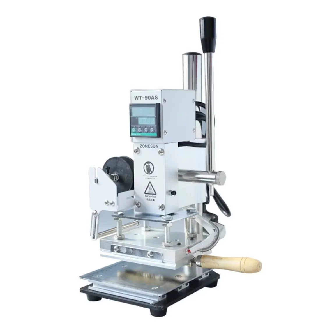 

PVC Embossing Printing Manual Heat Press Letter Bronzing Machine 110V Foil Hot Stamping Machine for Leather Paper Wood