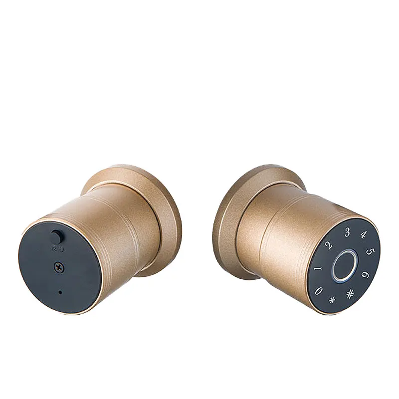 Multi Points Smart Cylinder Bedroom Fingerprint Door Lock Set Password Doorknob Locks