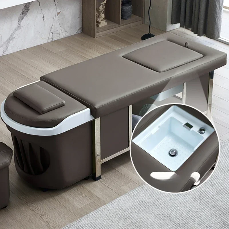 

Salon Hair Stylist Barber Wash Single Sleeping Water Bed Recliner Chinese Spa Washing Living Room Salone Myjka Head Spa