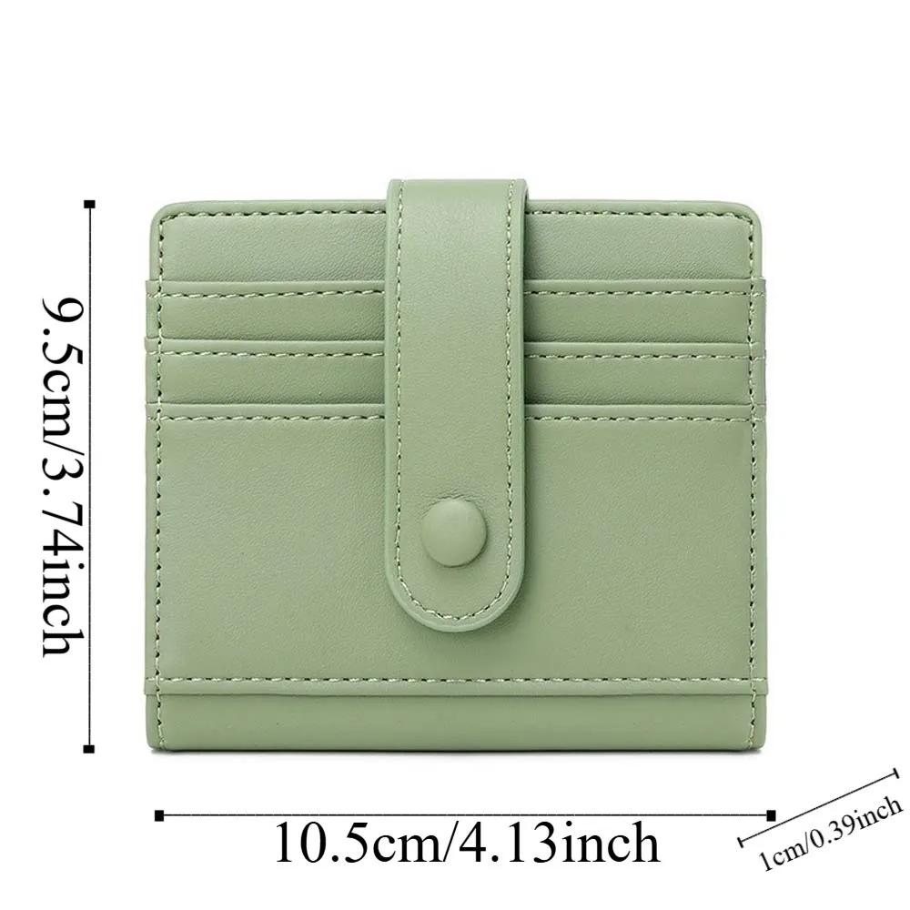 Versatile Portable RFID Protection Wallet PVC Multiple Card Short Folding Purse Antimagnetic Korean Style PU Card Bag School
