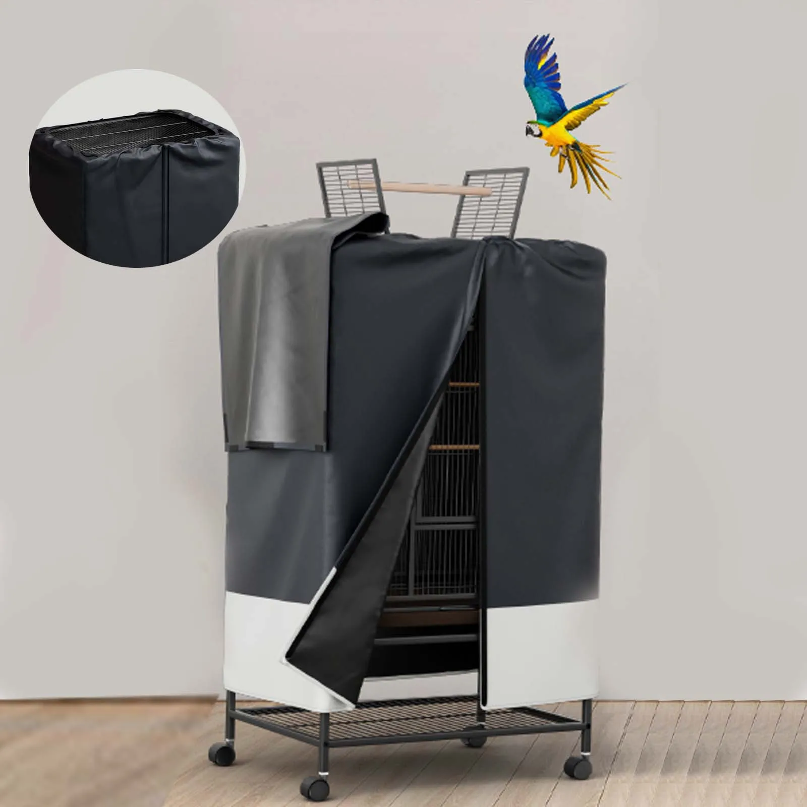 indoor and outdoor Bird Cage Cover to Small Animal Privacy Comfort with Removable Top Panel Durable Breathable Waterproof Cover