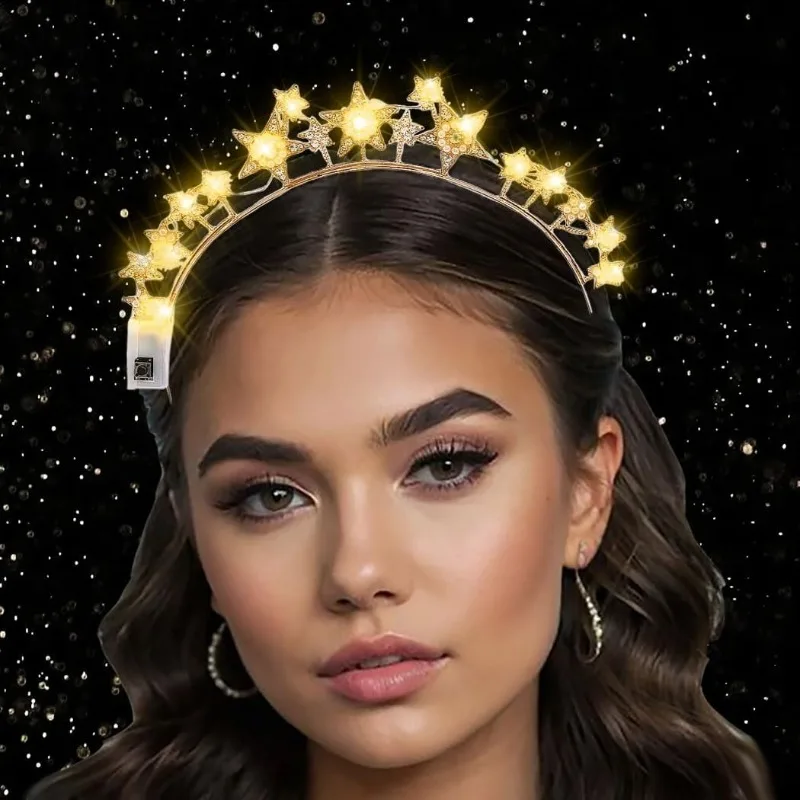 All Seeing Eye Goddess Sunburst Crown - Star Light Halo :Surreal Eye Festivals, Burning Man,Raves, Saint Crown,Birthdays, Bridal