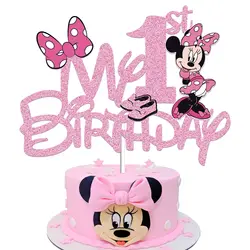 Cake topper Minnie Mouse girl pink decoration Spiderman Cake topper and Stitch birthday cake birthday party baby shower Supplies