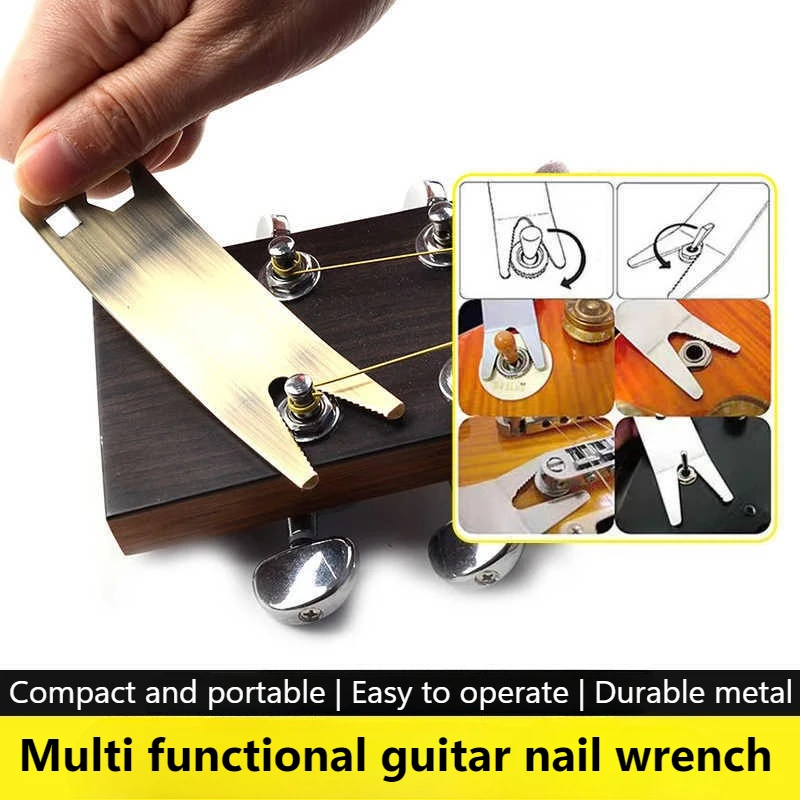Universal Electric Guitar Bass Potentiometer Cap Removal Rotary Wrench Knob Extractor Tool for String Instruments Maintenance