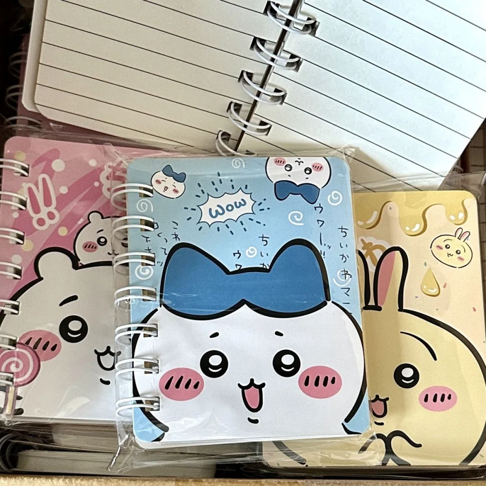 New Chiikawa Hachiware Mini Notebook A7 Paper for Students Stationery Cartoon Usagi Portable Coil Diary School Office Supplies