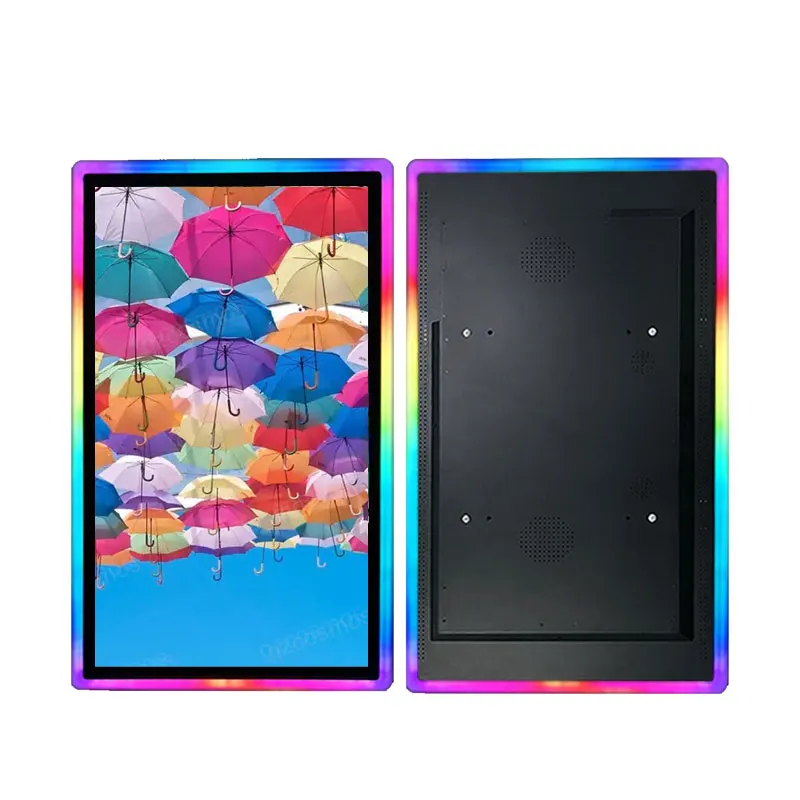 発光ダイオード（LED）ハローディスプレイ搭載ゲーミングキオスク、19、21.5、23.6、27、32、43、55インチ、静電容量式縦型スキルゲーミングキオスクタッチスクリーン