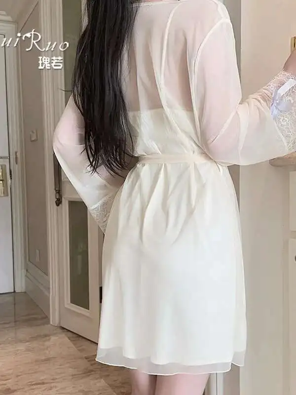 مثير الدانتيل شبكة القوس بلون عارية الذراعين العميق الخامس الحمالات فستان بلا أكمام رغبة نقية فستان غير رسمي للمرأة أنيقة T2Y4